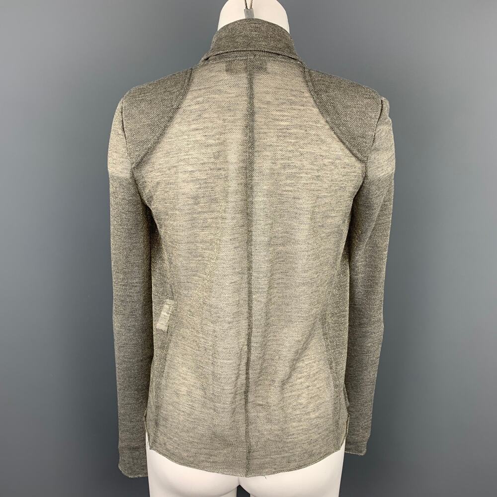 KOLOR Size S Silver & Grey Metallic Polyester Blend Jacket - Picture 3 of 6